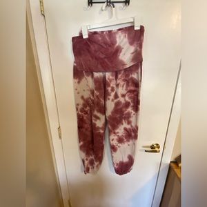 2 Piece Set- Pink Tye Dye Joggers and Bandeau Top